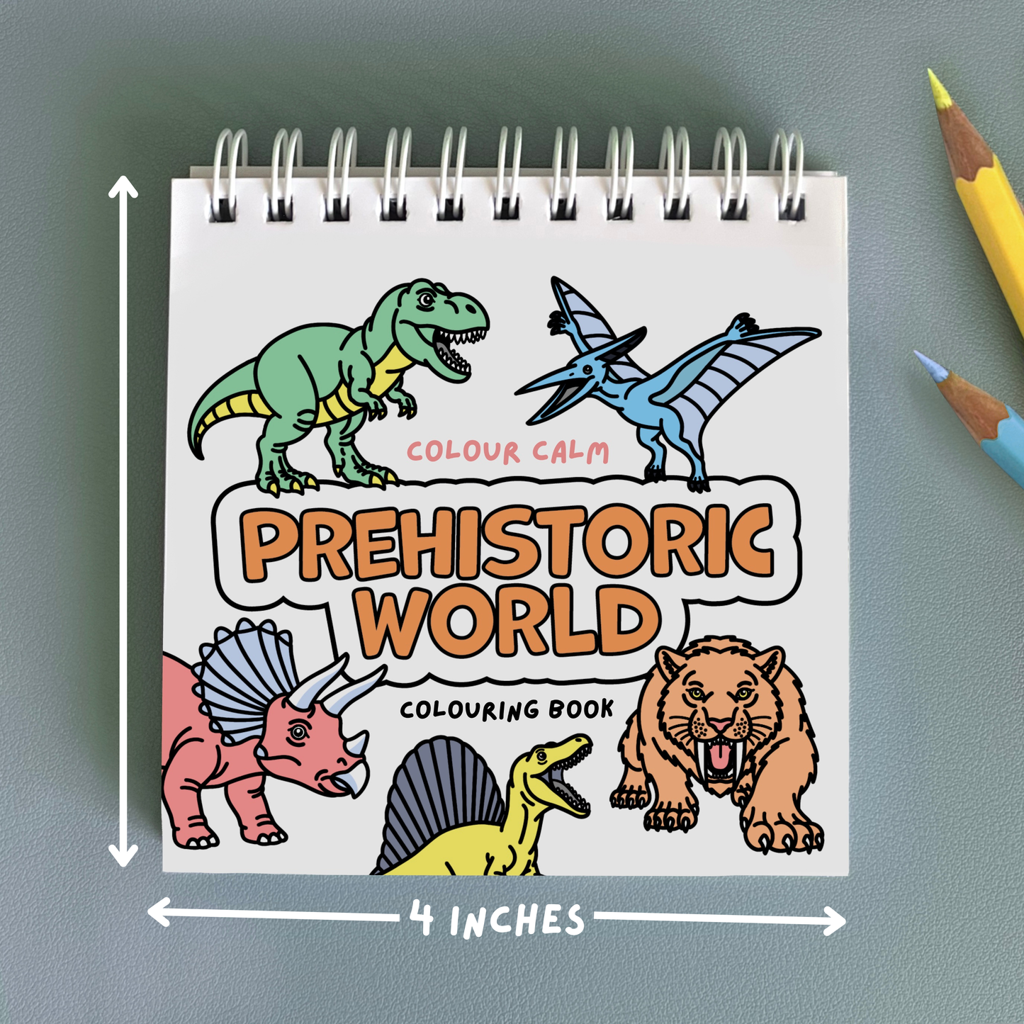 Prehistoric World Pocket-Sized Colouring Book