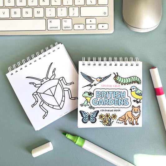 British Gardens Pocket-Sized Colouring Book