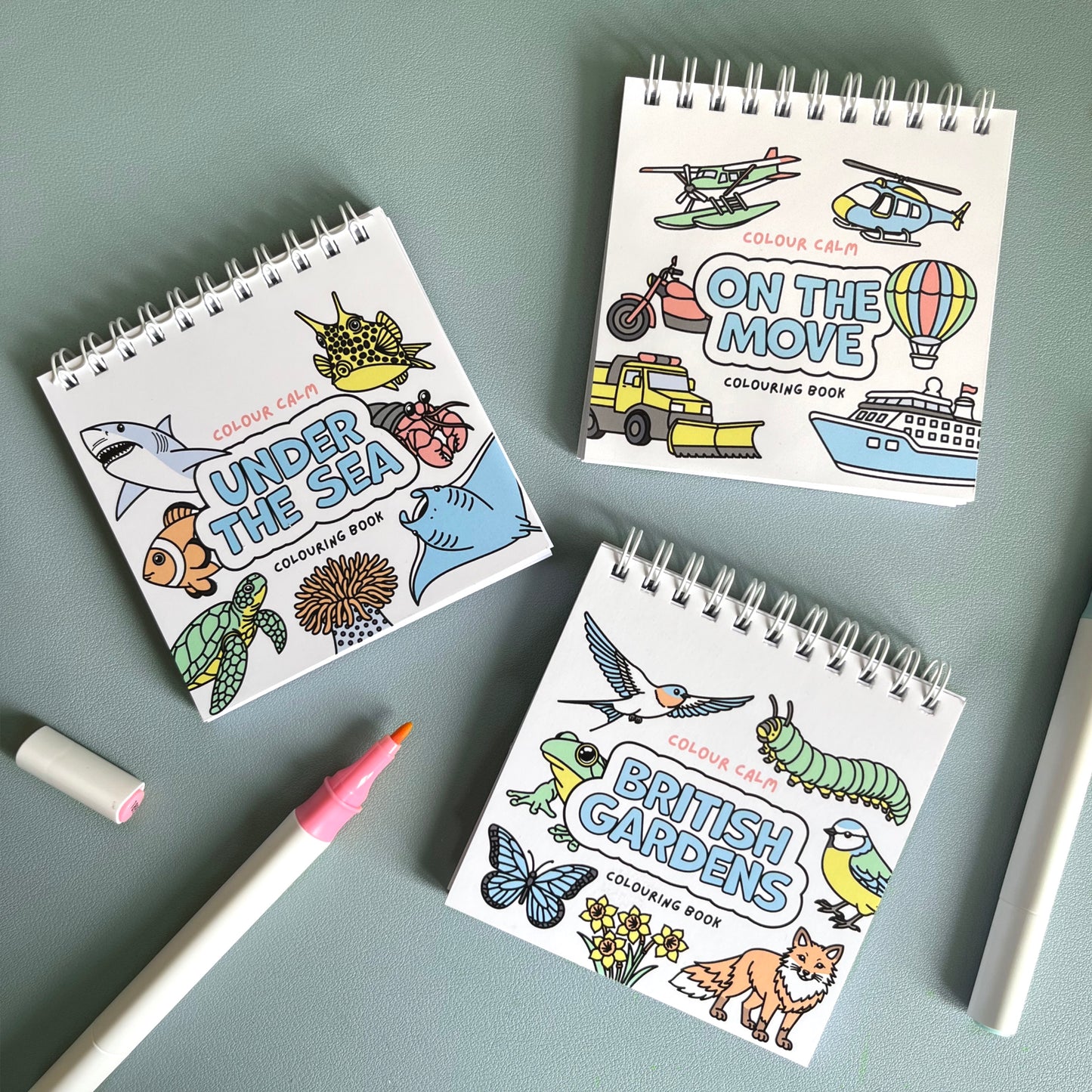Three Pocket-Sized Colouring Book Bundle