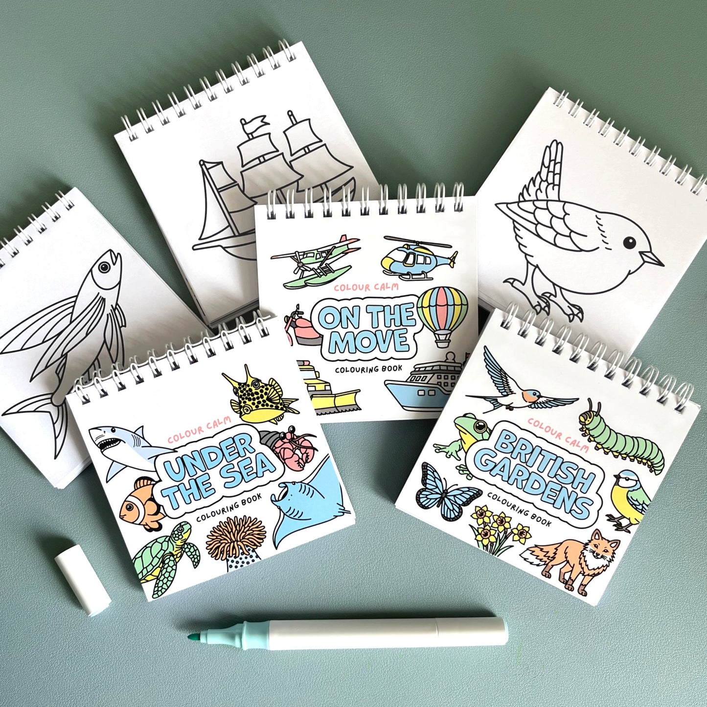 Three Pocket-Sized Colouring Book Bundle
