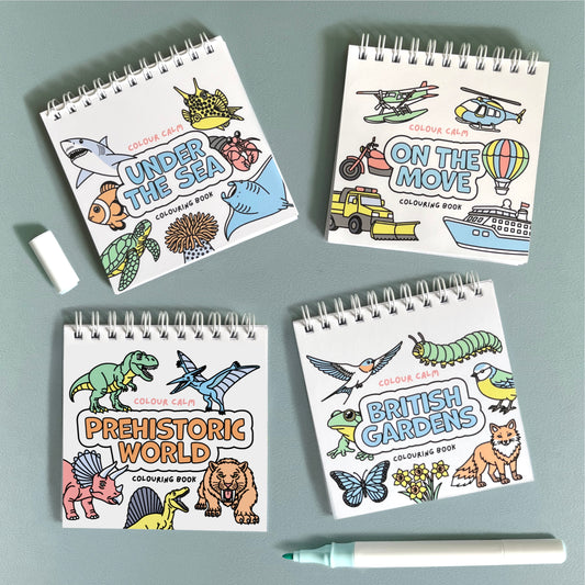 The Complete Set: Four Pocket-Sized Colouring Book Bundle